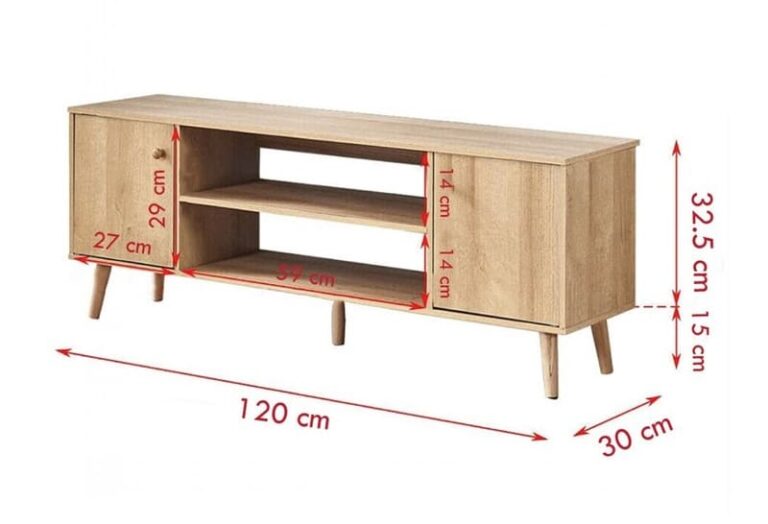 Kệ Tivi Màu Gỗ Tự Nhiên 120cm Hiện Đại