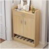 Tủ Giày Dép Màu Gỗ Tự Nhiên 60cm Có Ngăn Kéo