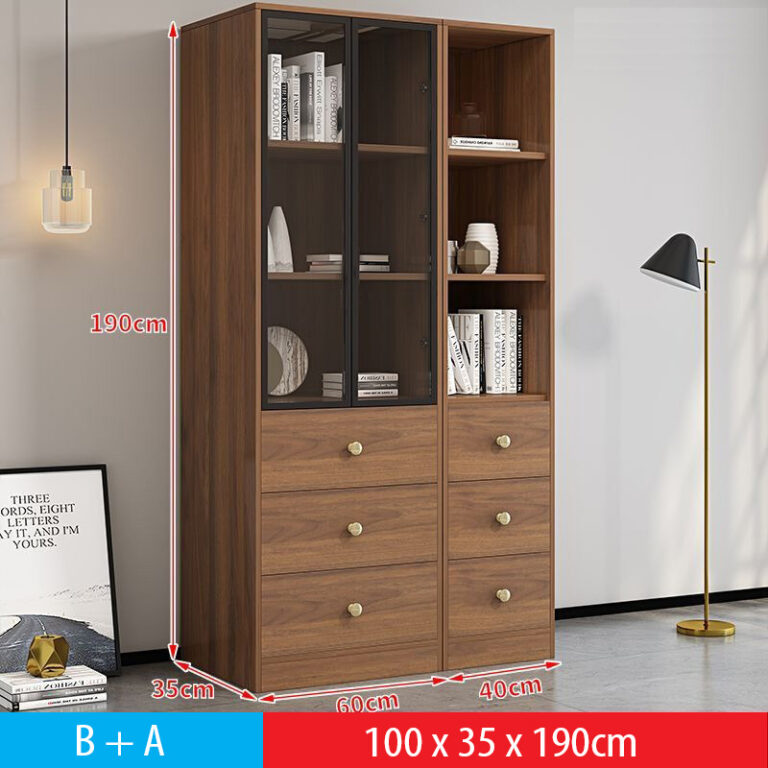 Kệ Trang Trí Màu Gỗ Óc Chó 40cm Đơn Giản