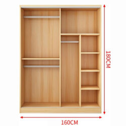 Tủ Quần Áo Màu Trắng 160cm 2 Cánh Cửa Lùa