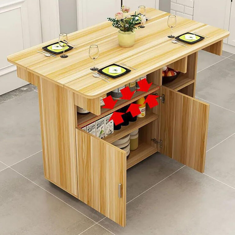 Bàn Ăn Màu Vân Gỗ 120cm Đa Năng