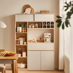 Tủ Đa Năng Màu Gỗ Tự Nhiên Trắng 115cm Hiện Đại