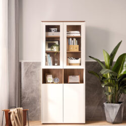 Tủ Hồ Sơ Trắng Vân Gỗ 80cm 2 Cánh
